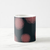 Mug Rose, géométrique, cool, abstraction fleur tendanc (Centre)