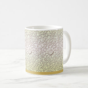 Mug Rose géométrique Gold LOVE Motif de coeur