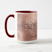 Mug Rose Glam Gold Glitzy Sparkle Parties scintillant  (Gauche)