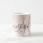 Mug Rose glamour or blanc Parties scintillant marbre d<br><div class="desc">Ce design élégant et girly est parfait pour la fashionista branchée et élégante. Il présente un dégradé brillant de parties scintillant rose en or faux imprimé au sommet d'un arrière - plan motif en pierre de marbre rose et blanc rose. C'est glamour, chic, luxueux, moderne et classe. ***REMARQUE IMPORTANTE DE...</div>