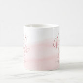 Mug Rose Gold Blush Moderne Toujours Et Éternel Script (Centre)