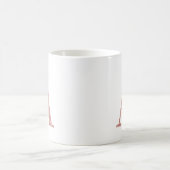 Mug Rose Gold Faux Paillettes Monogramme A (Centre)
