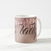 Mug Rose Gold Parties scintillant Drives Boss Lady (Devant droit)