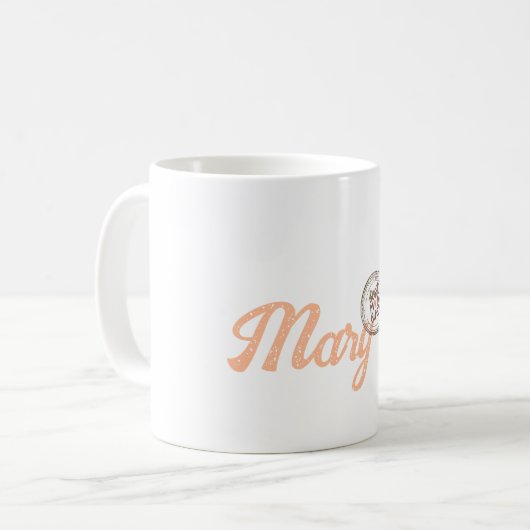Mug Rose Gold Script Mère's Day Motif (Devant gauche)