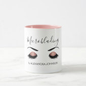 Mug Rose Gold Sparkly Parties scintillant Moderne Micr (Centre)