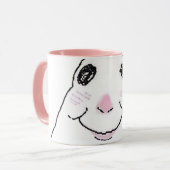 Mug rose hamster mignon drôle (Devant gauche)