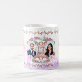 Mug Rose Harry+Meghan Couleur or/arrière - plan DO-IT- (Centre)