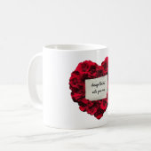 Mug Rose Heureuse Sainte-Valentin (Devant gauche)