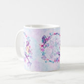 Mug Rose humoristique de lavande d'hippocampe de (Devant gauche)
