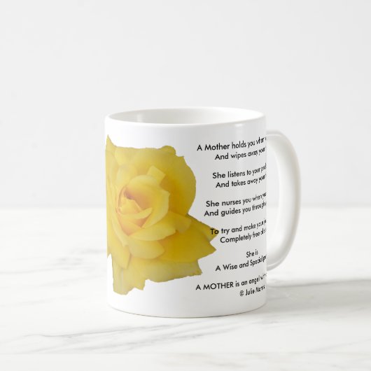 Mug Rose jaune (Devant droit)