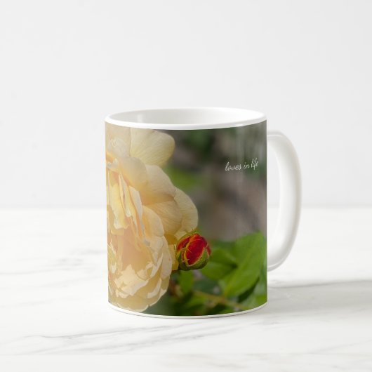 Mug Rose jaune (Devant droit)