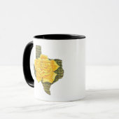 Mug Rose Jaune Du Texas Motif Flower (Devant gauche)