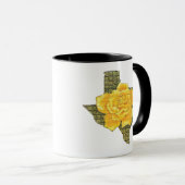 Mug Rose Jaune Du Texas Motif Flower (Devant droit)