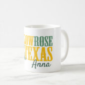 Mug Rose jaune du Texas - Rose unique (Devant droit)