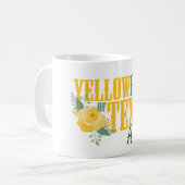 Mug Rose jaune du Texas - Rose unique (Devant gauche)