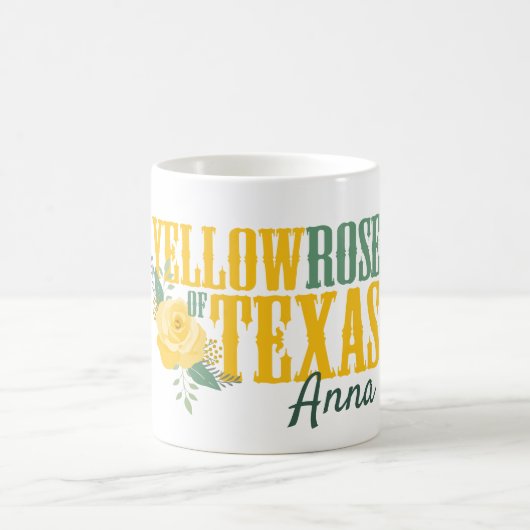 Mug Rose jaune du Texas - Rose unique (Centre)