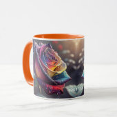 Mug Rose jaune mignonne Imaginaire (Devant gauche)