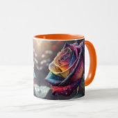 Mug Rose jaune mignonne Imaginaire (Devant droit)