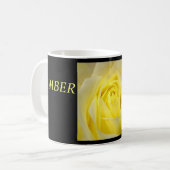 Mug Rose jaune profonde (Devant gauche)