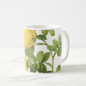 Mug rose jaune (Rosa sulfurea) de Redouté (Devant droit)