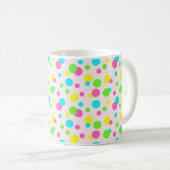 Mug Rose jaune violet bleu rose mou Pote point (Devant droit)