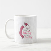 Mug Rose Je Me Sens Knitty, Oh Tellement Knitty (Gauche)