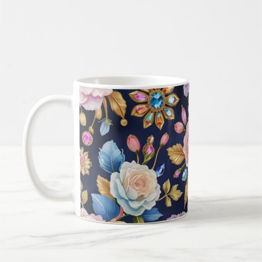 Mug Rose Koffie of Thee Mok (Gauche)