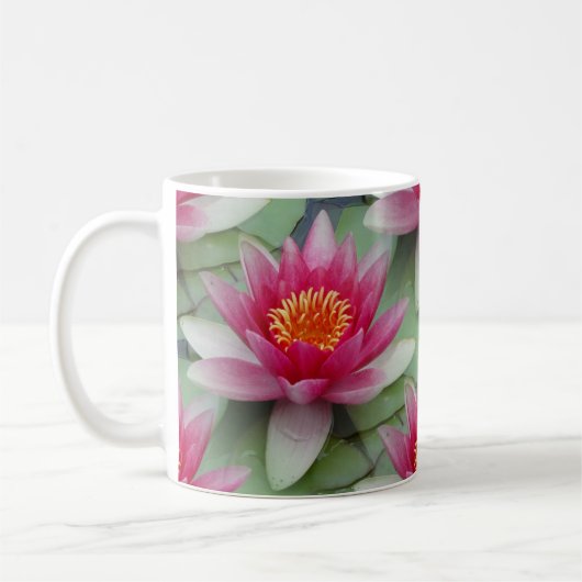 Mug Rose Lotus Water Lily (Gauche)