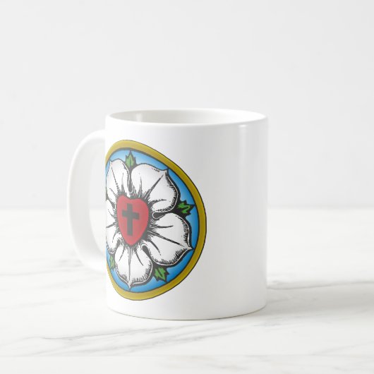 Mug Rose luthérien (Devant gauche)