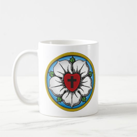 Mug Rose luthérien (Gauche)
