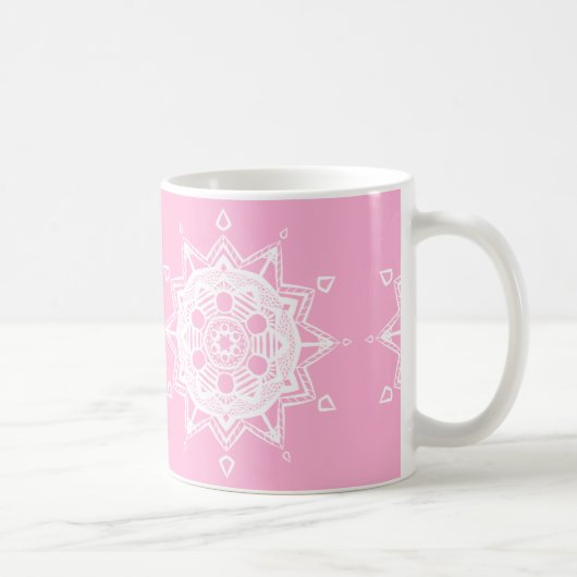 Mug Rose Mandala (Droite)