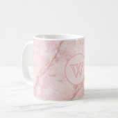Mug Rosé Marbre Bio Blush Rose Pâle (Devant gauche)