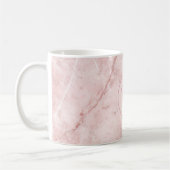 Mug Rosé Marbre Bio Blush Rose Pâle (Gauche)