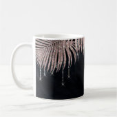 Mug Rose Mariage  or/marine Joyau Palm Leaf ID830 (Gauche)