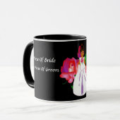 Mug Rose "Mariée" - Personnalisable (Devant gauche)