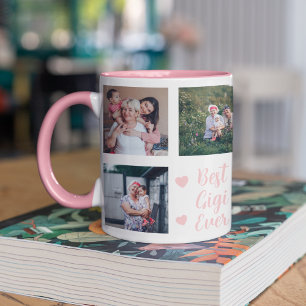 Mug Rose Meilleure Gigi jamais grand-mère Photo person