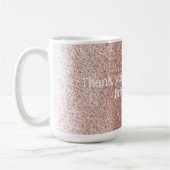 Mug Rose Merci d'or Bridesmaid (Gauche)