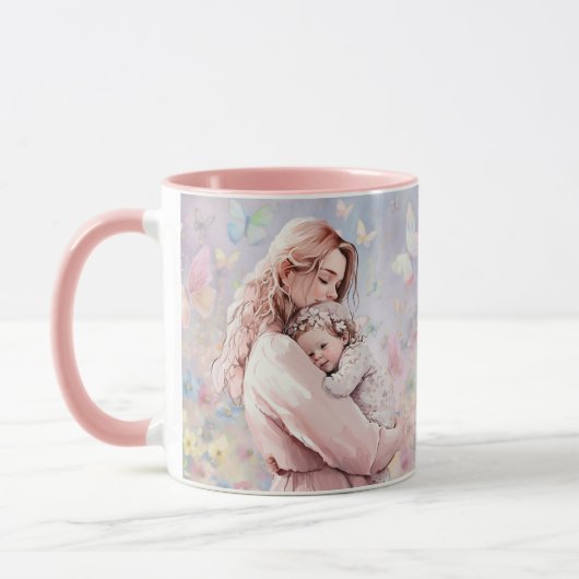 Mug Rose Mère et Fille (Gauche)