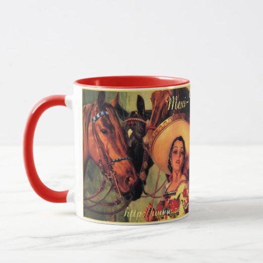 Mug "Rose mexicain" (Gauche)