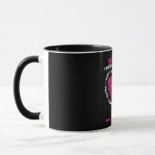 Mug Rose mignon Mémoire Amour Fille Cancer du sein Awa (Gauche)