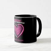 Mug Rose mignon Mémoire Amour Fille Cancer du sein Awa (Devant droit)
