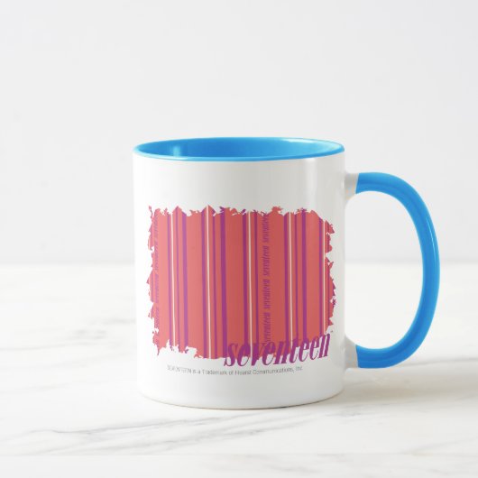 Mug Rose mince 2 de rayures (Droite)