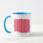Mug Rose mince 2 de rayures (Gauche)
