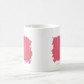 Mug Rose mince 2 de rayures (Centre)