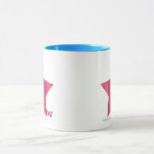 Mug Rose mince 4 de rayures (Centre)