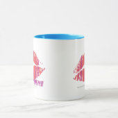 Mug Rose mince de rayures (Centre)