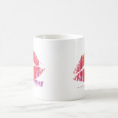 Mug Rose mince de rayures (Centre)