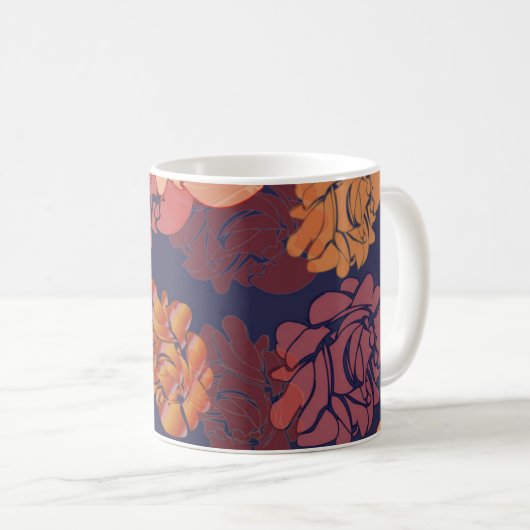 Mug Rose moderne (Devant droit)