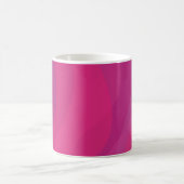 Mug rose, moderne, cool, tendance illustration ondulée (Centre)