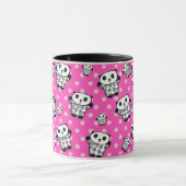 Mug Rose moderne fille Kawaii mignonne Panda Ours Polk (Centre)
